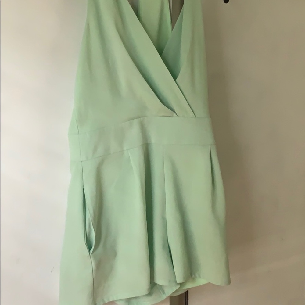Mint green romper